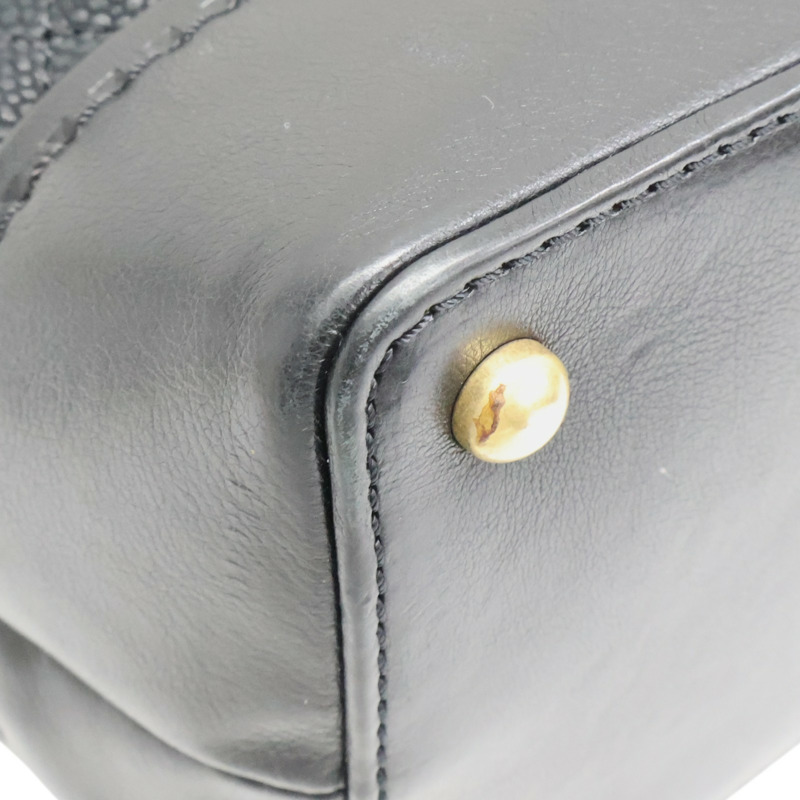 黑色牛皮 Globe Trottel 兩用包 無卡【CHANEL 香奈兒】-12