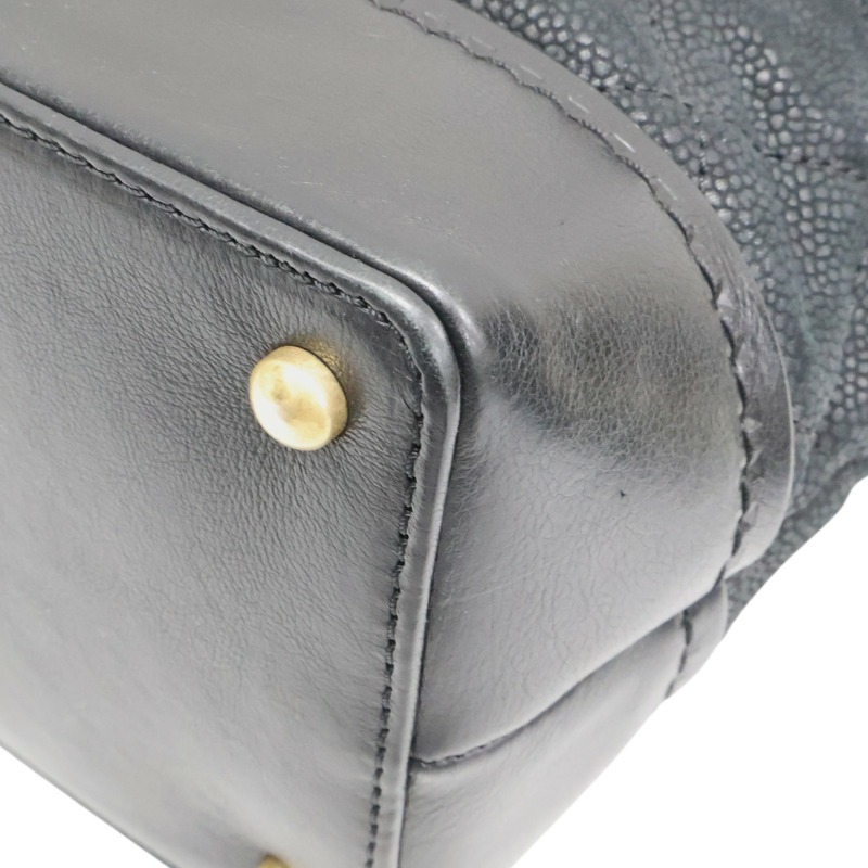 黑色牛皮 Globe Trottel 兩用包 無卡【CHANEL 香奈兒】-13