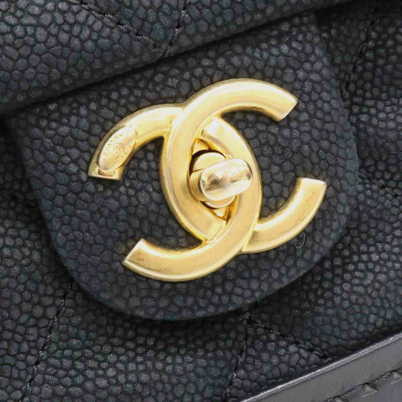 黑色牛皮 Globe Trottel 兩用包 無卡【CHANEL 香奈兒】-16