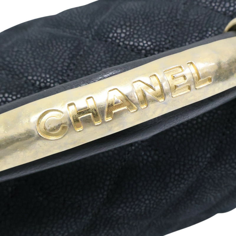 黑色牛皮 Globe Trottel 兩用包 無卡【CHANEL 香奈兒】-17