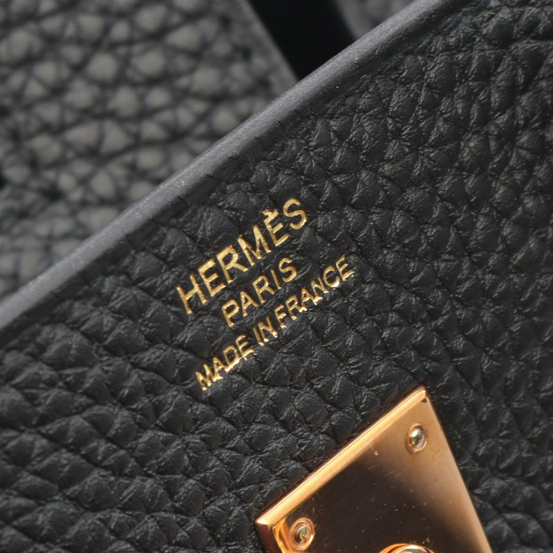 愛馬仕 Birkin 25 手提包,Togo 皮革,黑色,RG PGHW,二手女款-3