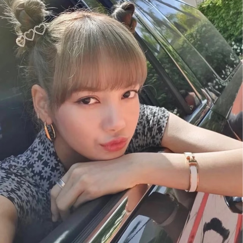 二手HERMES CLIC H栗子色金釦H手環-9