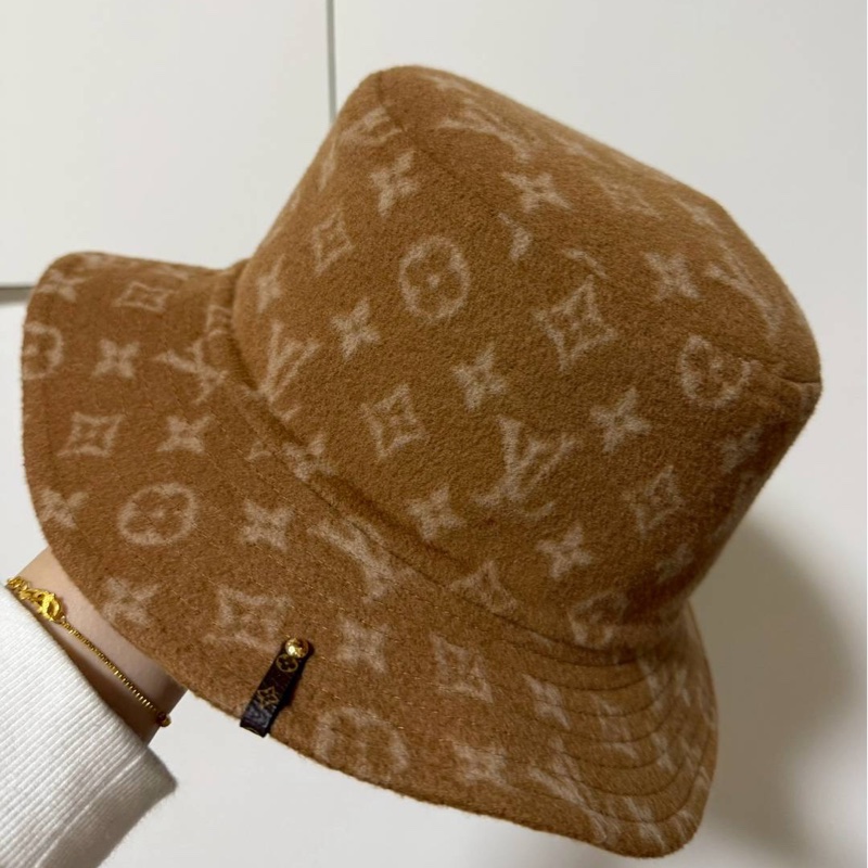 LOUIS VUITTON LV M77294 CARRY ON 咖啡 羊毛 漁夫帽 帽子-0