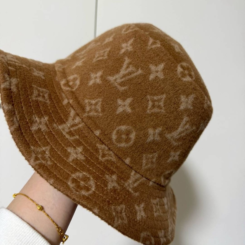 LOUIS VUITTON LV M77294 CARRY ON 咖啡 羊毛 漁夫帽 帽子-4
