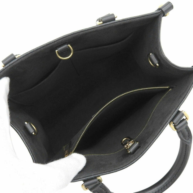 Louis Vuitton Monogram Empreinte On the Go PM 黑色皮革手袋 M45653-2