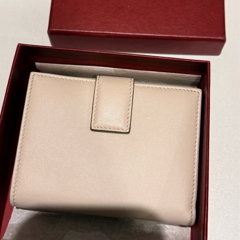 Salvatore Ferragamo 杏色短夾-1