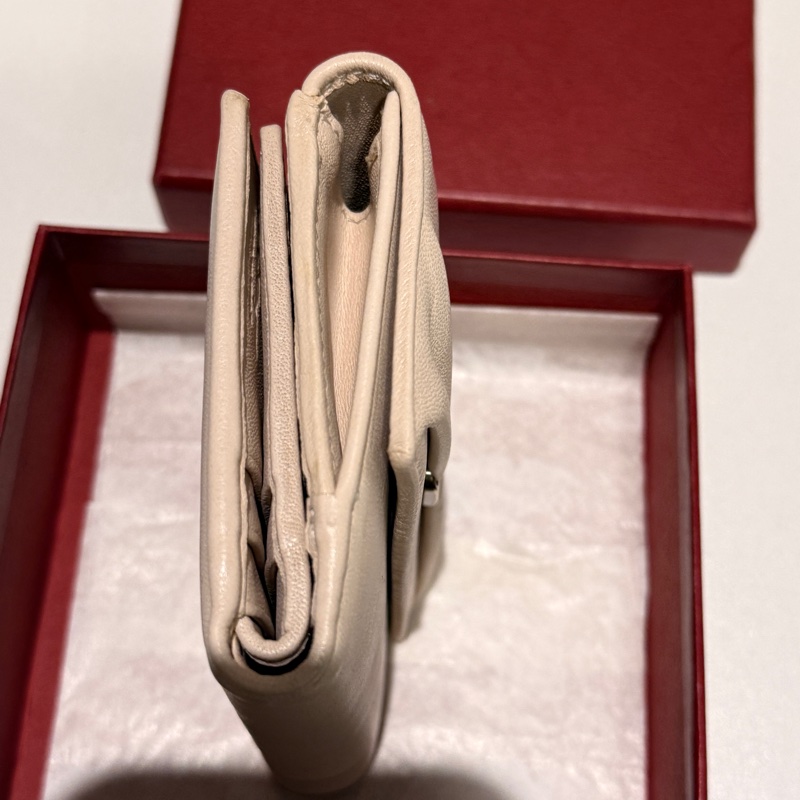 Salvatore Ferragamo 杏色短夾-3