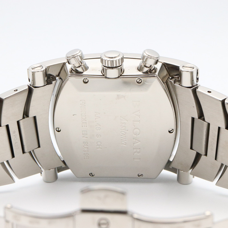 灰色錶盤 不鏽鋼 Assioma 腕錶【BVLGARI 寶格麗】 AA48SCH-4