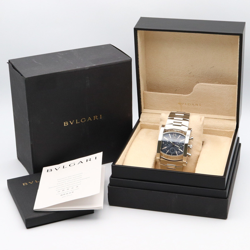 灰色錶盤 不鏽鋼 Assioma 腕錶【BVLGARI 寶格麗】 AA48SCH-9