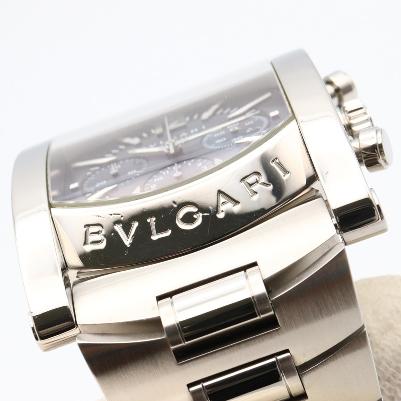 灰色錶盤 不鏽鋼 Assioma 腕錶【BVLGARI 寶格麗】 AA48SCH-12