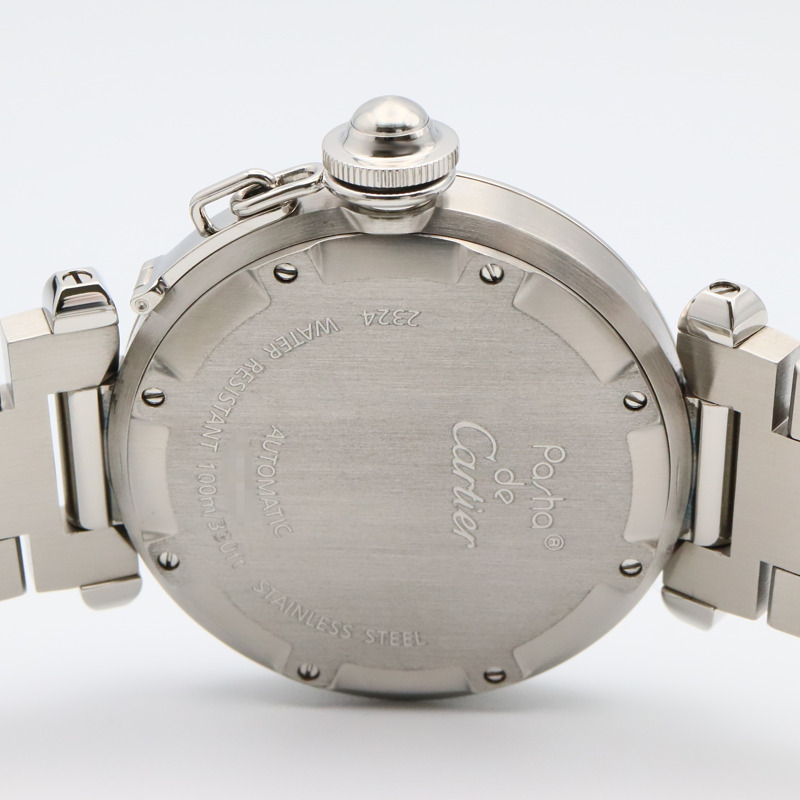 白色錶盤 不鏽鋼 Pasha C 腕錶【Cartier 卡地亞】 W31074M7-4