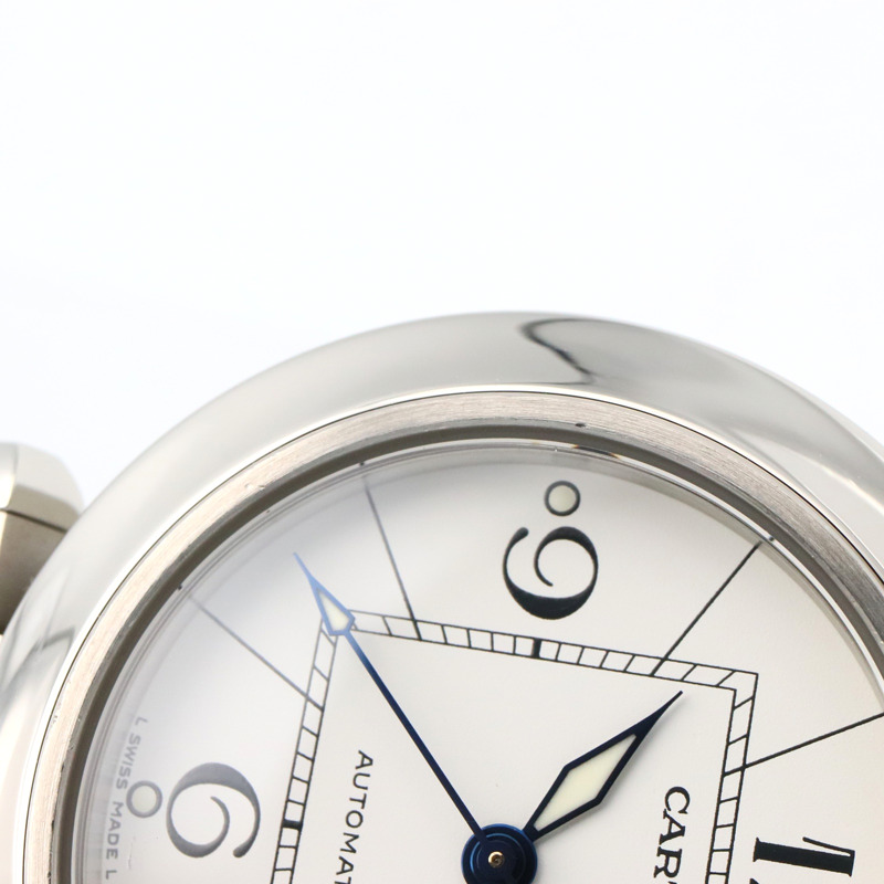 白色錶盤 不鏽鋼 Pasha C 腕錶【Cartier 卡地亞】 W31074M7-11