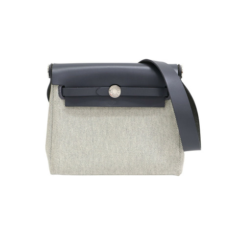 石板灰帆布 Herbag zip 20 肩背包 H085414CK W刻【HERMES 愛馬仕】 H085414CK