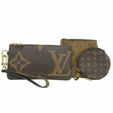 路易威登 Monogram Giant Reverse Pochette Trio M68756 手拿包