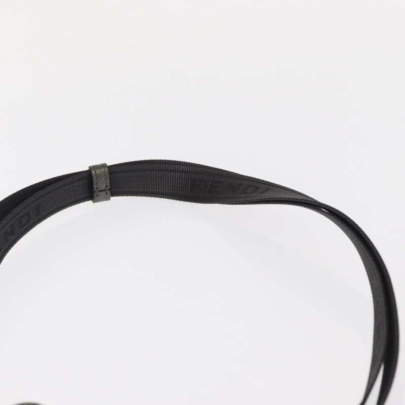 【日本直送】FENDI 銀色皮革肩背包 Auth bs30741-7