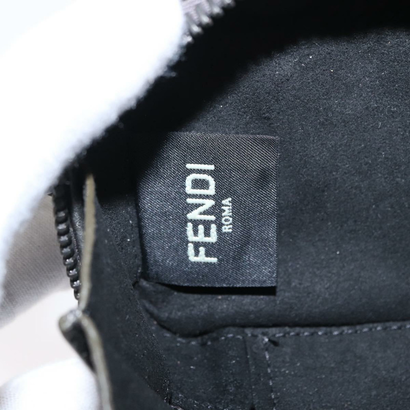 【日本直送】FENDI 銀色皮革肩背包 Auth bs30741-19