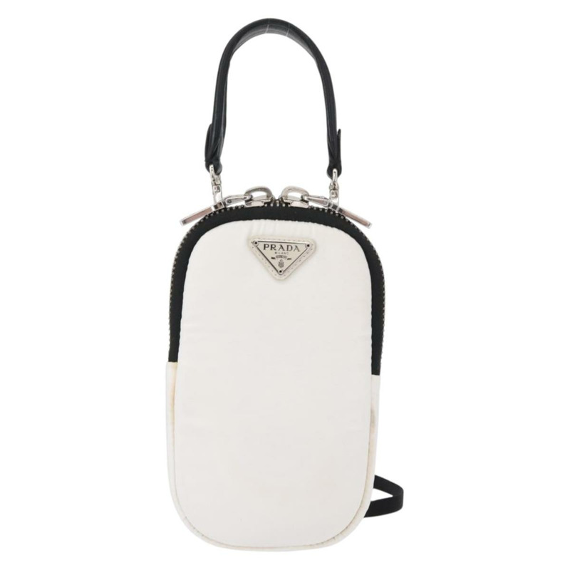 【日本直送】PRADA 單肩包 尼龍 2way 白色 銀色 Auth 152675V-12
