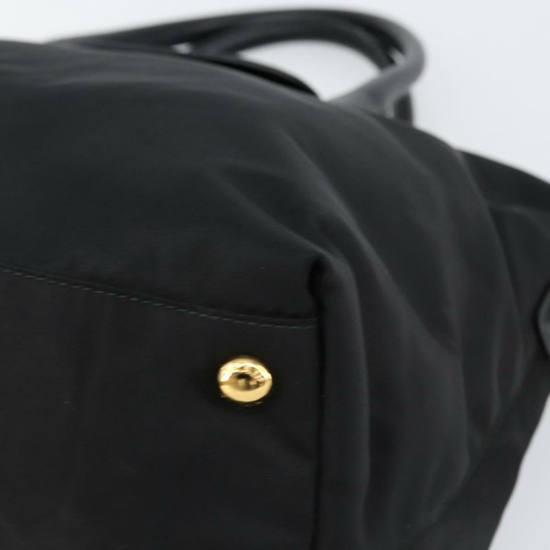 【日本直送】PRADA 尼龍手提包 黑色 金色 正品 148636-7