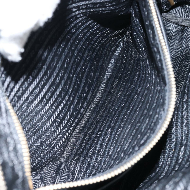 【日本直送】PRADA 尼龍手提包 黑色 金色 正品 148636-23