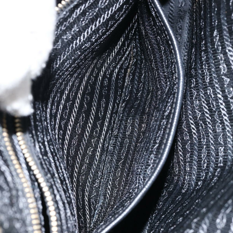 【日本直送】PRADA 尼龍手提包 黑色 金色 正品 148636-24