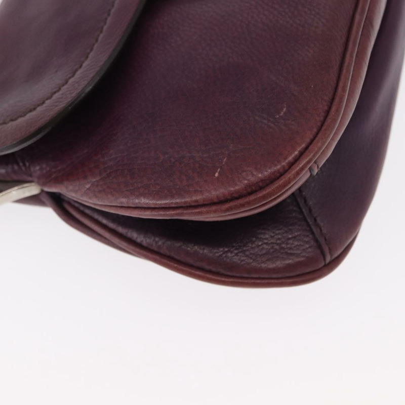 【日本直送】PRADA 鏈條包 皮革 銀紫色 正品 148623V-7