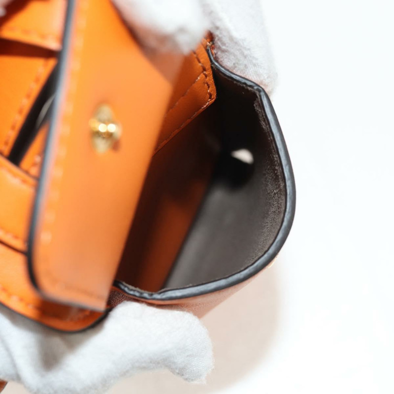 【日本直送】FENDI 多功能配件腰帶 皮革 橙色 金色 正品 154935M-7