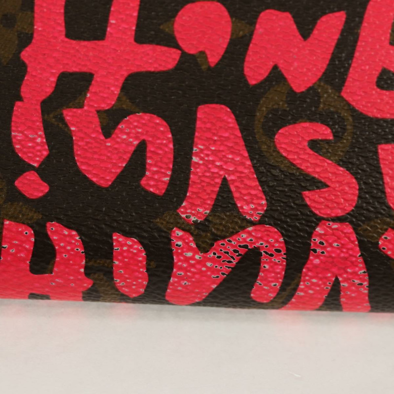 【日本直送】路易威登 Monogram Graffiti Zippy 錢包 粉紅色 M93710 正品 143030V-2