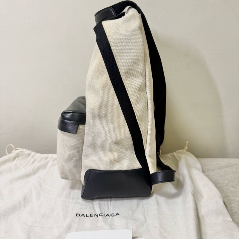 巴黎世家 BALENCIAGA 帆布後背包 雙肩包 Canvas + Leather Backpack / Everyday Backpack-17