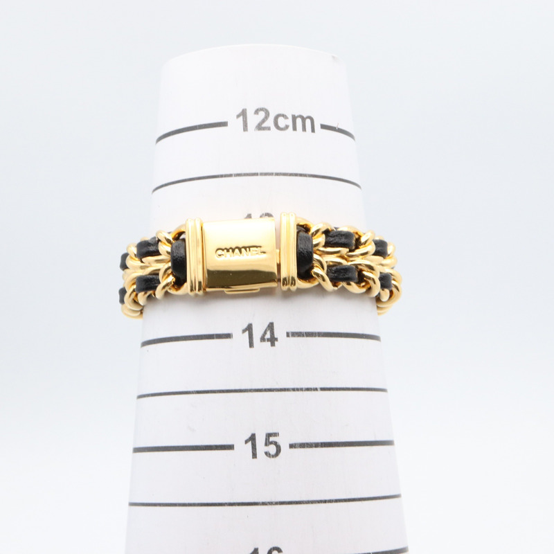 Premiere S 石英腕錶 黑色錶盤 鍍金 皮革錶帶【CHANEL 香奈兒】 H0001-6