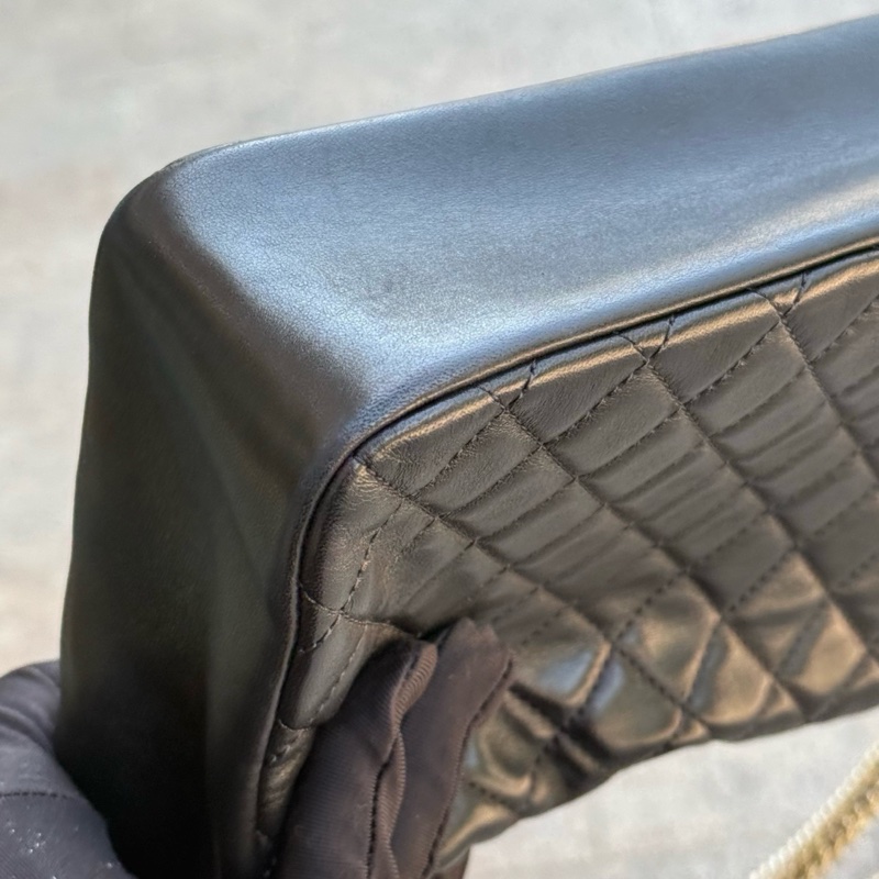 Chanel 威斯敏斯特 珍珠 鏈條單肩包 15開 底長約26 附件身份卡。-5