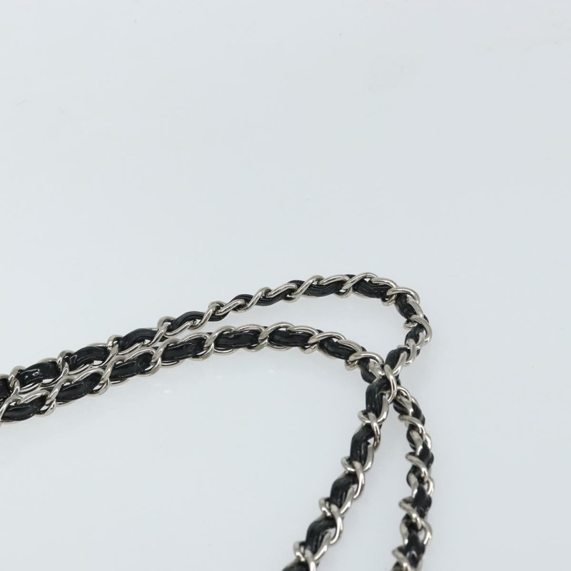 【日本直送】香奈兒 Matelasse 鏈條托特包，漆皮材質，黑色銀色雙C標誌，正品編號 yk19941-7