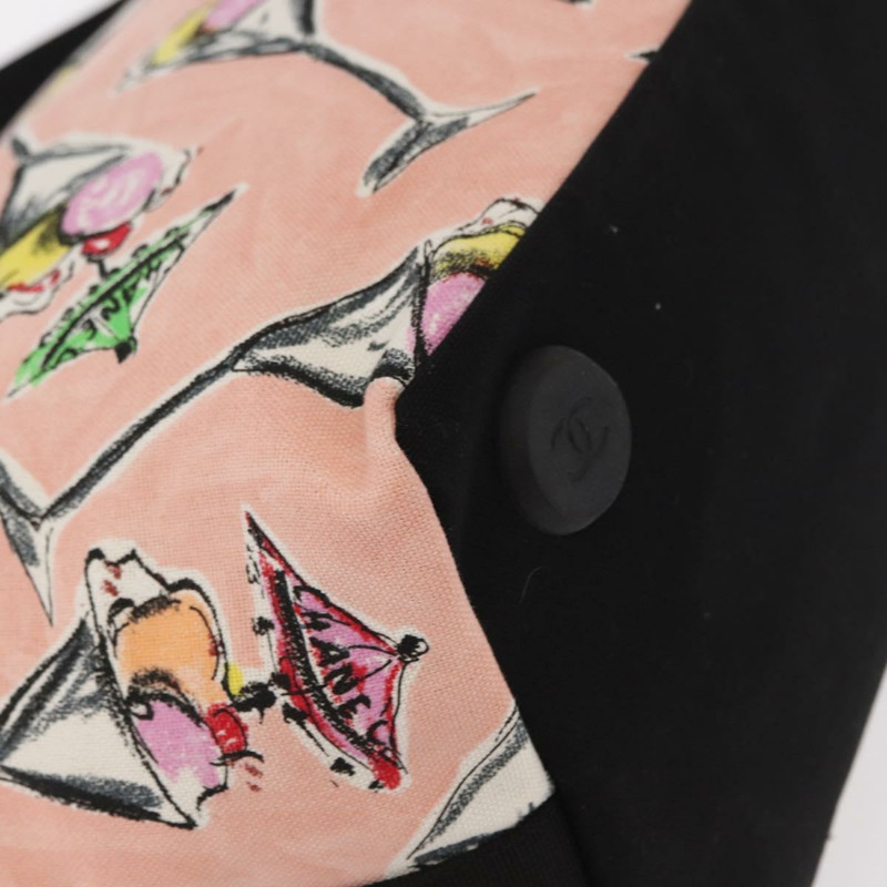 【日本直送】香奈兒肩背包 帆布 粉紅色 金 CC 標誌 Auth 164348-9