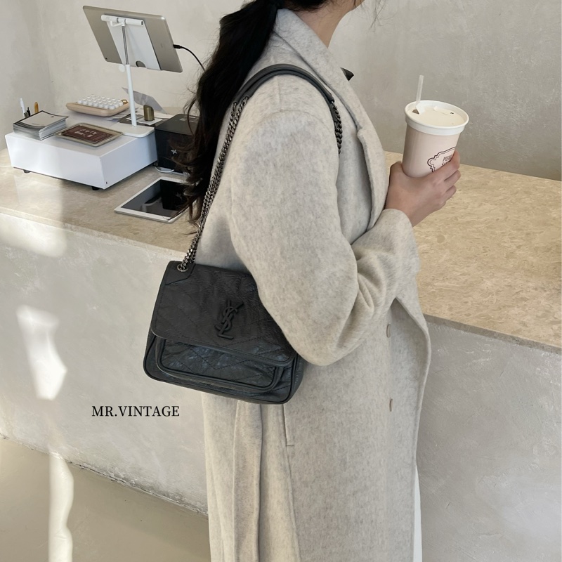 🏷️ YSL Niki 大象灰小號-0