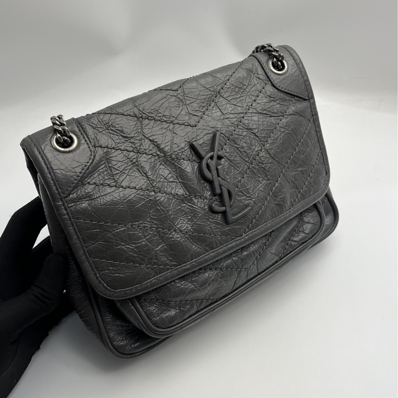 🏷️ YSL Niki 大象灰小號-4