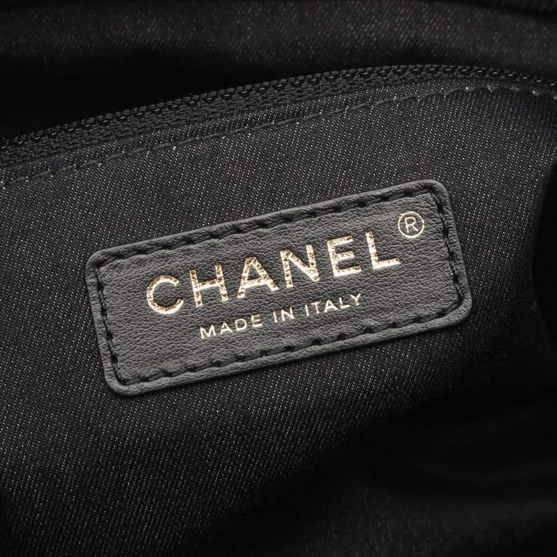 黒色 單寧布 Mood Hobo 肩背包【CHANEL 香奈兒】-3