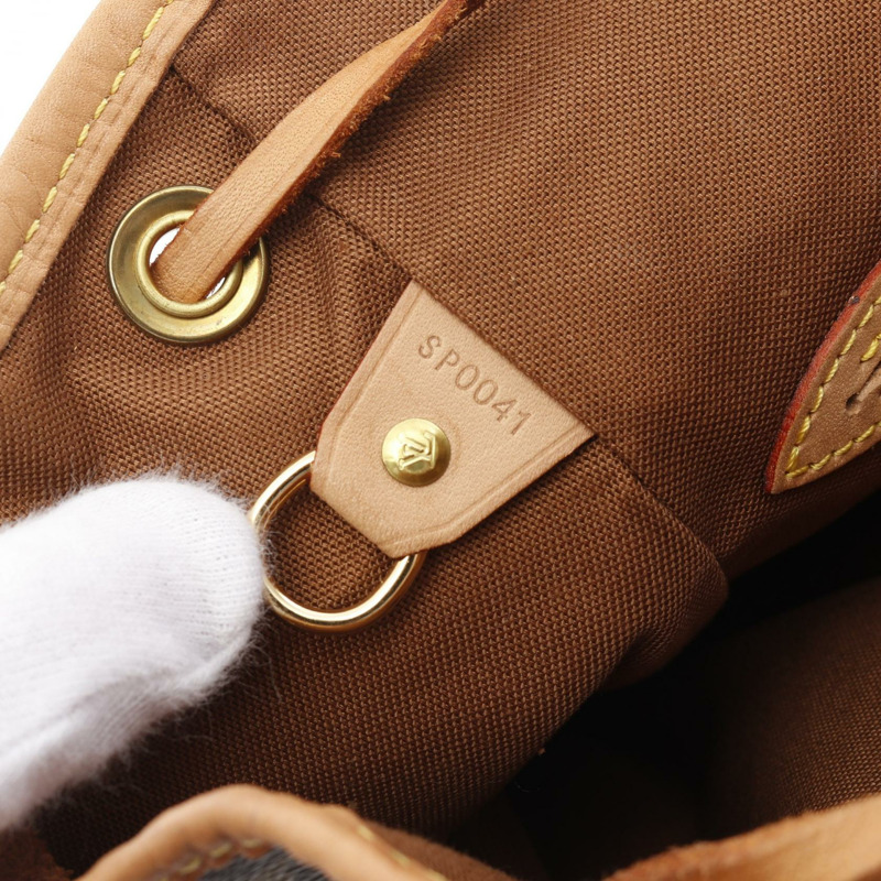 棕色 原花 帆布 Montsouris MM 後背包【LOUIS VUITTON LV 路易威登】 M51136-4