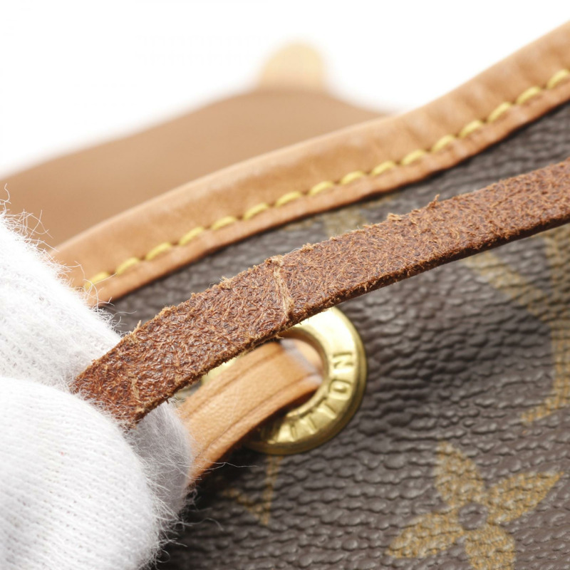 棕色 原花 帆布 Montsouris MM 後背包【LOUIS VUITTON LV 路易威登】 M51136-8