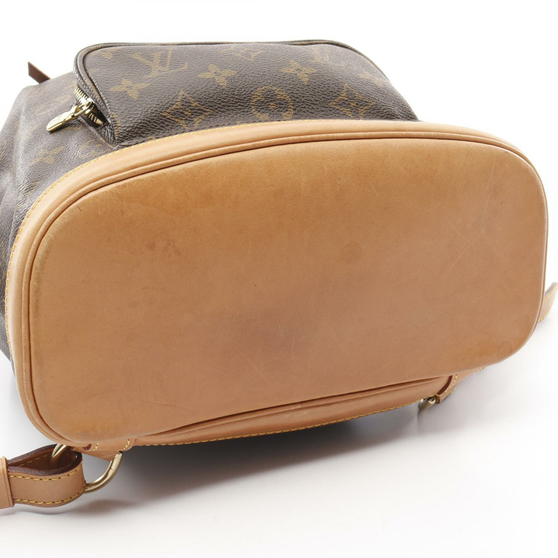 棕色 原花 帆布 Montsouris MM 後背包【LOUIS VUITTON LV 路易威登】 M51136-9