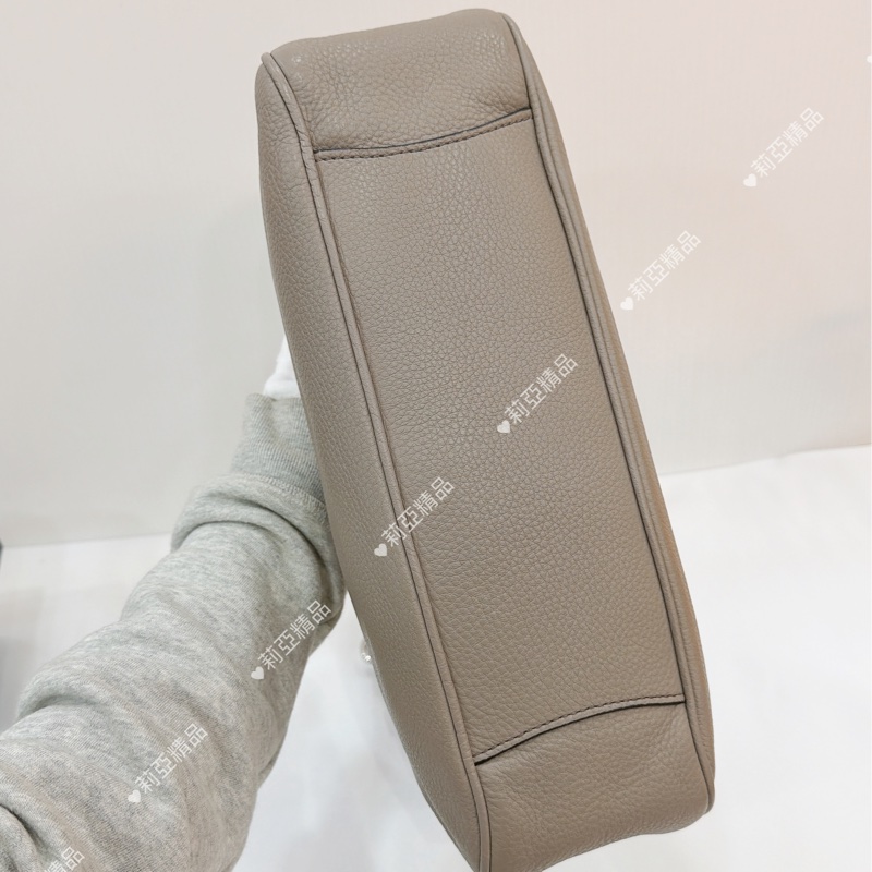 莉亞精品♡ Prada 手提包大象灰 二手美包-5