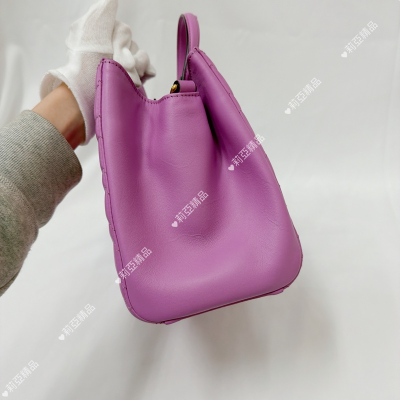 莉亞精品♡Gucci 手提斜背包 粉紫 二手美包-4