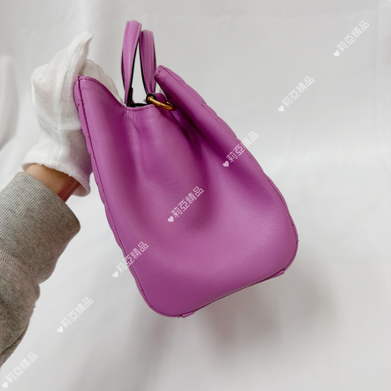 莉亞精品♡Gucci 手提斜背包 粉紫 二手美包-5