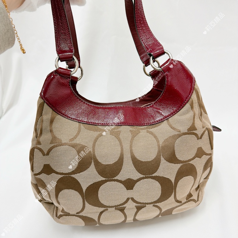 莉亞精品♡ Coach 老花手提包 二手美包-3