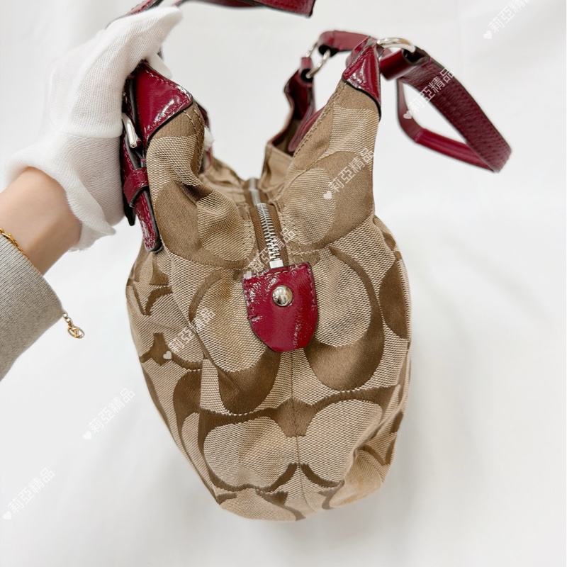 莉亞精品♡ Coach 老花手提包 二手美包-4
