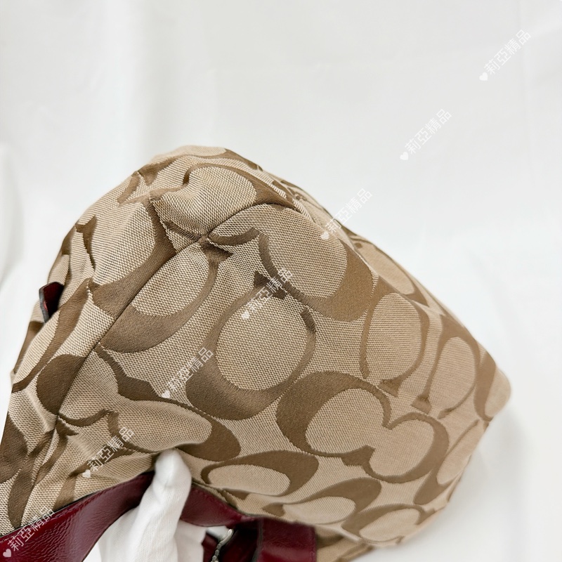 莉亞精品♡ Coach 老花手提包 二手美包-7