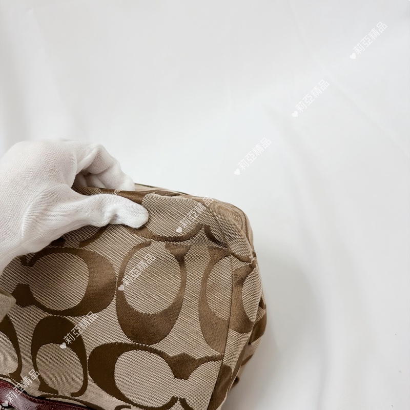 莉亞精品♡ Coach 老花手提包 二手美包-8