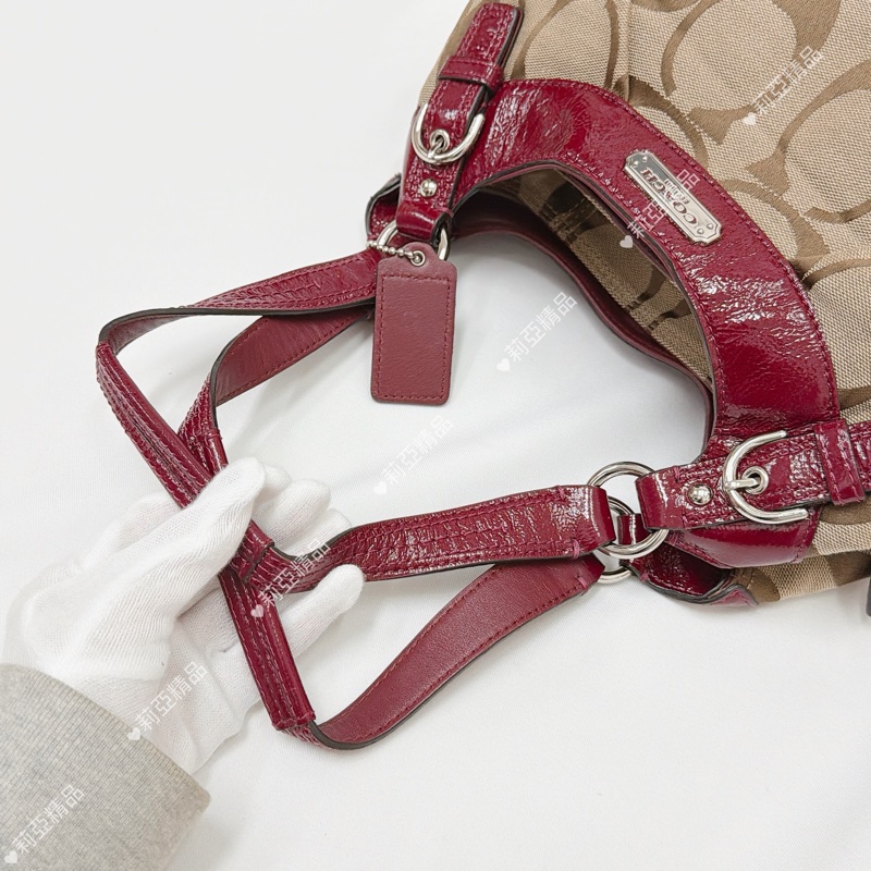 莉亞精品♡ Coach 老花手提包 二手美包-11