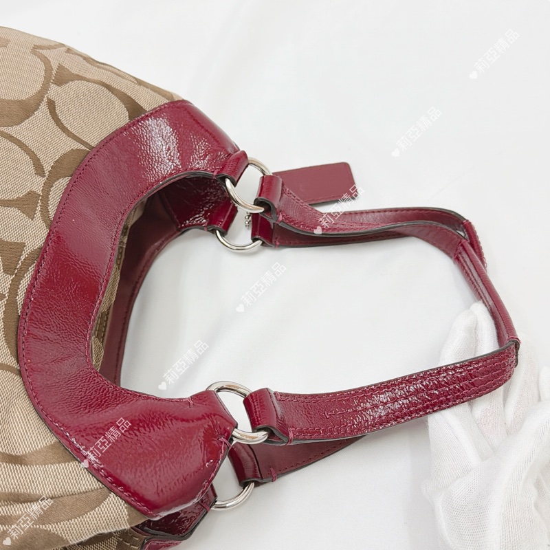 莉亞精品♡ Coach 老花手提包 二手美包-12