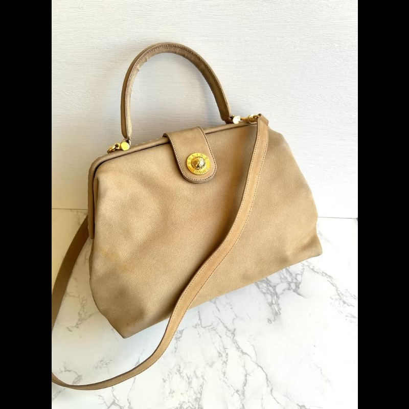 【LA LUNE】稀有中古包 Celine 星球米色醫生包 斜背包 單肩包 側背包 二手-0