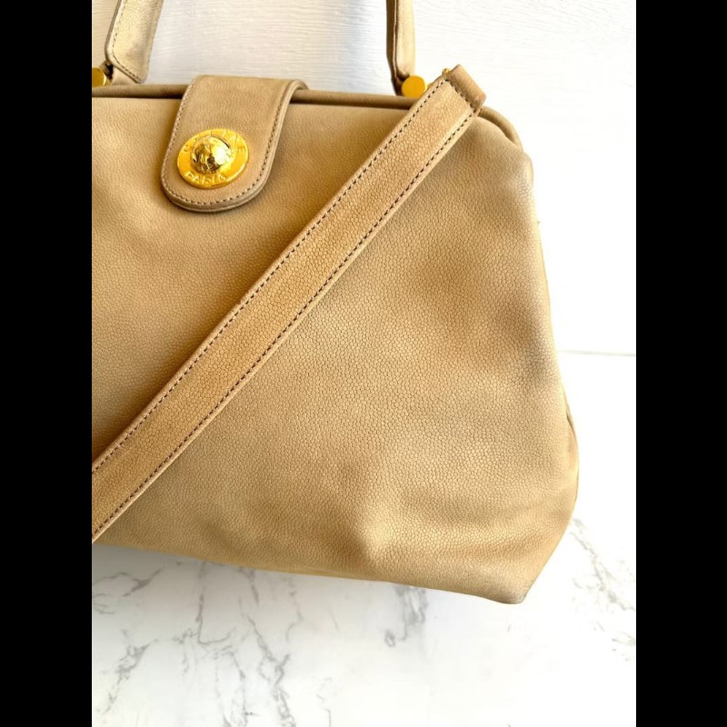 【LA LUNE】稀有中古包 Celine 星球米色醫生包 斜背包 單肩包 側背包 二手-4