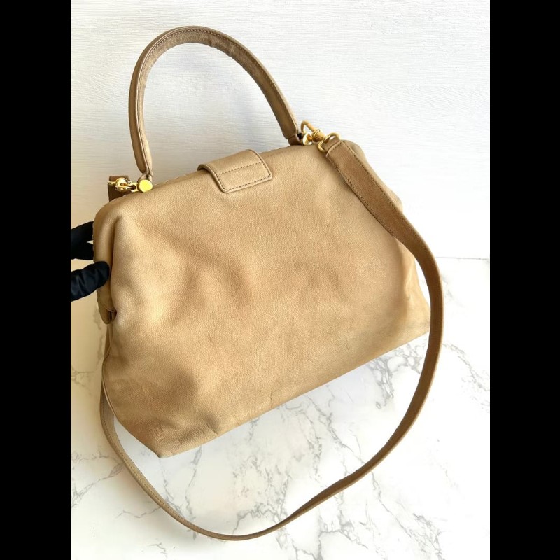 【LA LUNE】稀有中古包 Celine 星球米色醫生包 斜背包 單肩包 側背包 二手-5